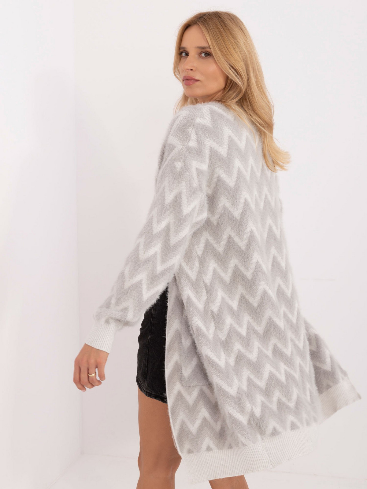 Grey women's cardigan