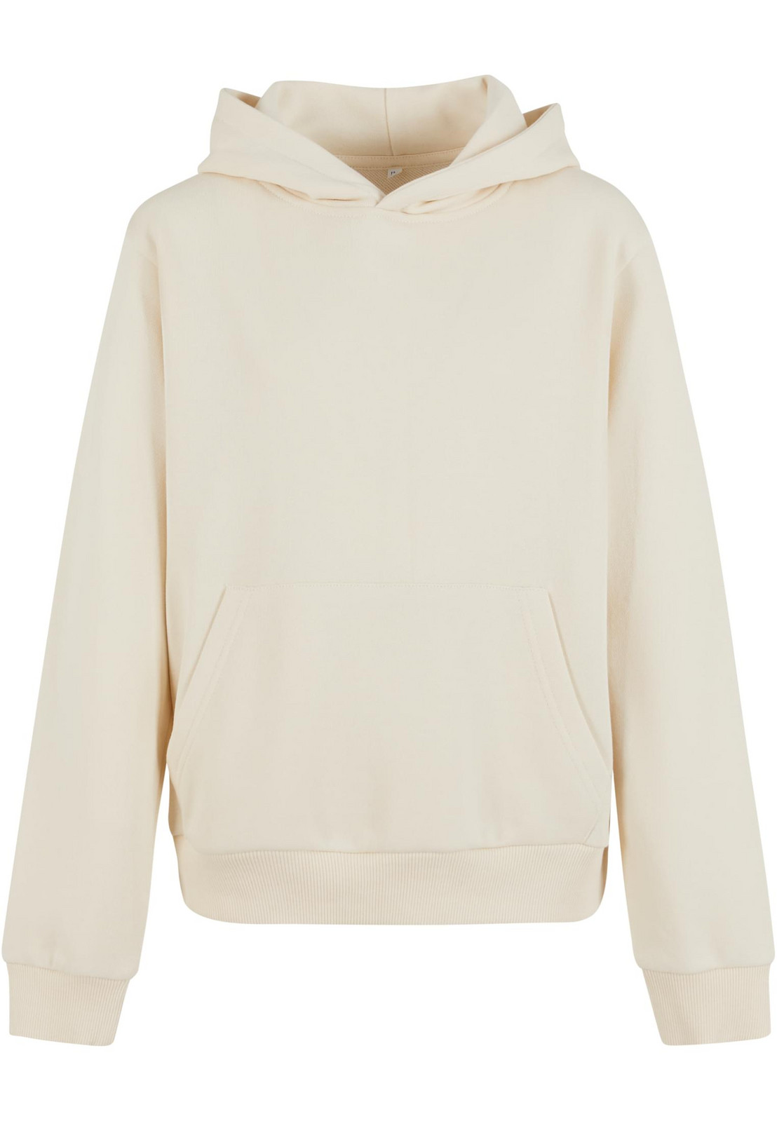 Terry cream hoodie for girls