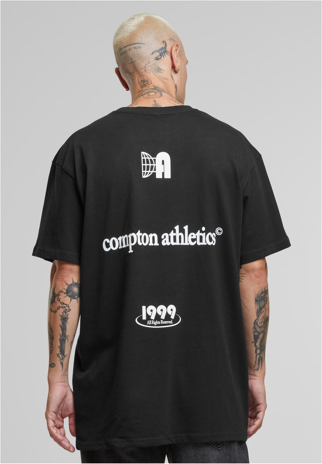 Men's T-shirt Compton Athletic Club Oversize black