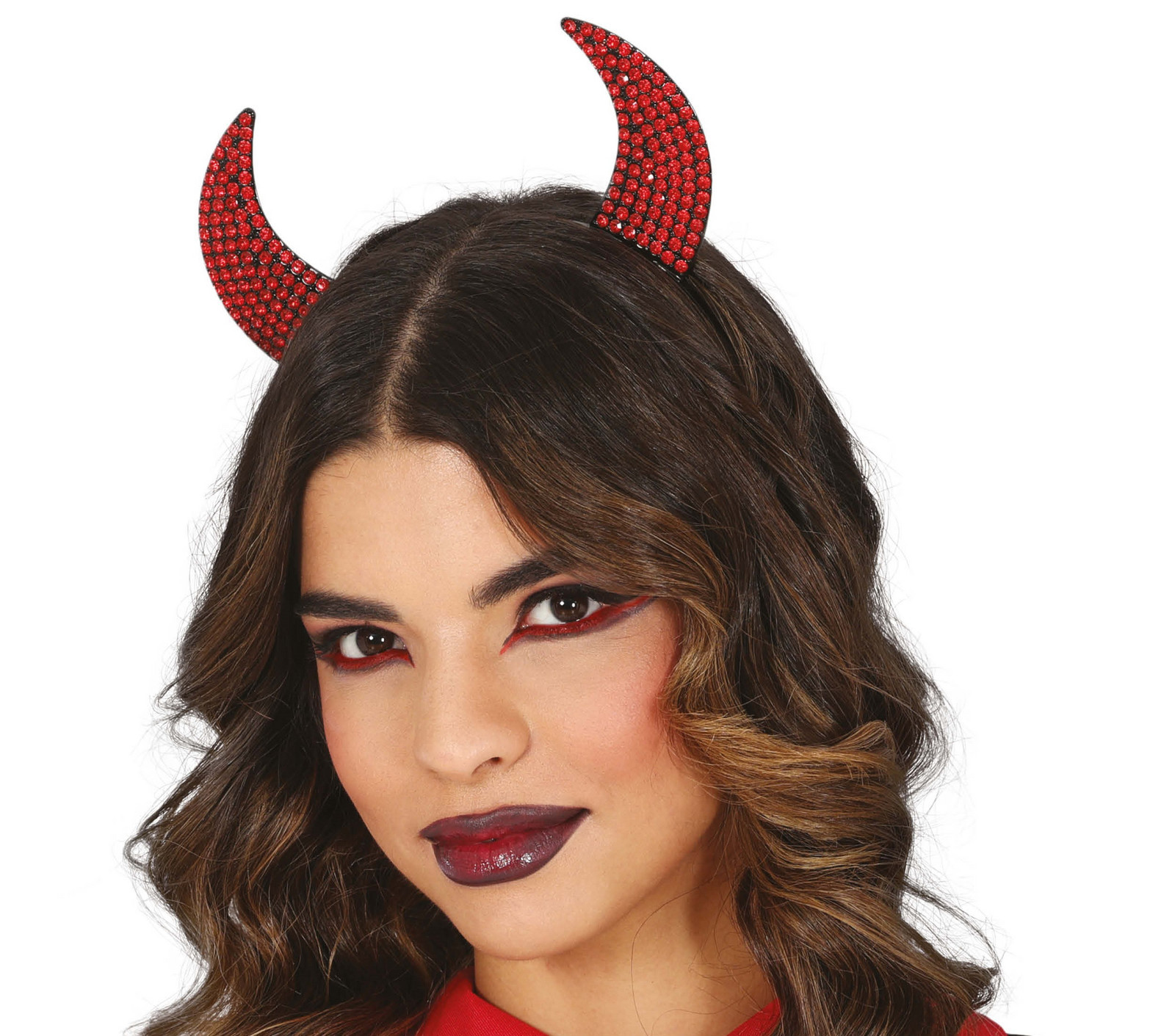 Čelenka - Rohy s červenými diamantmi