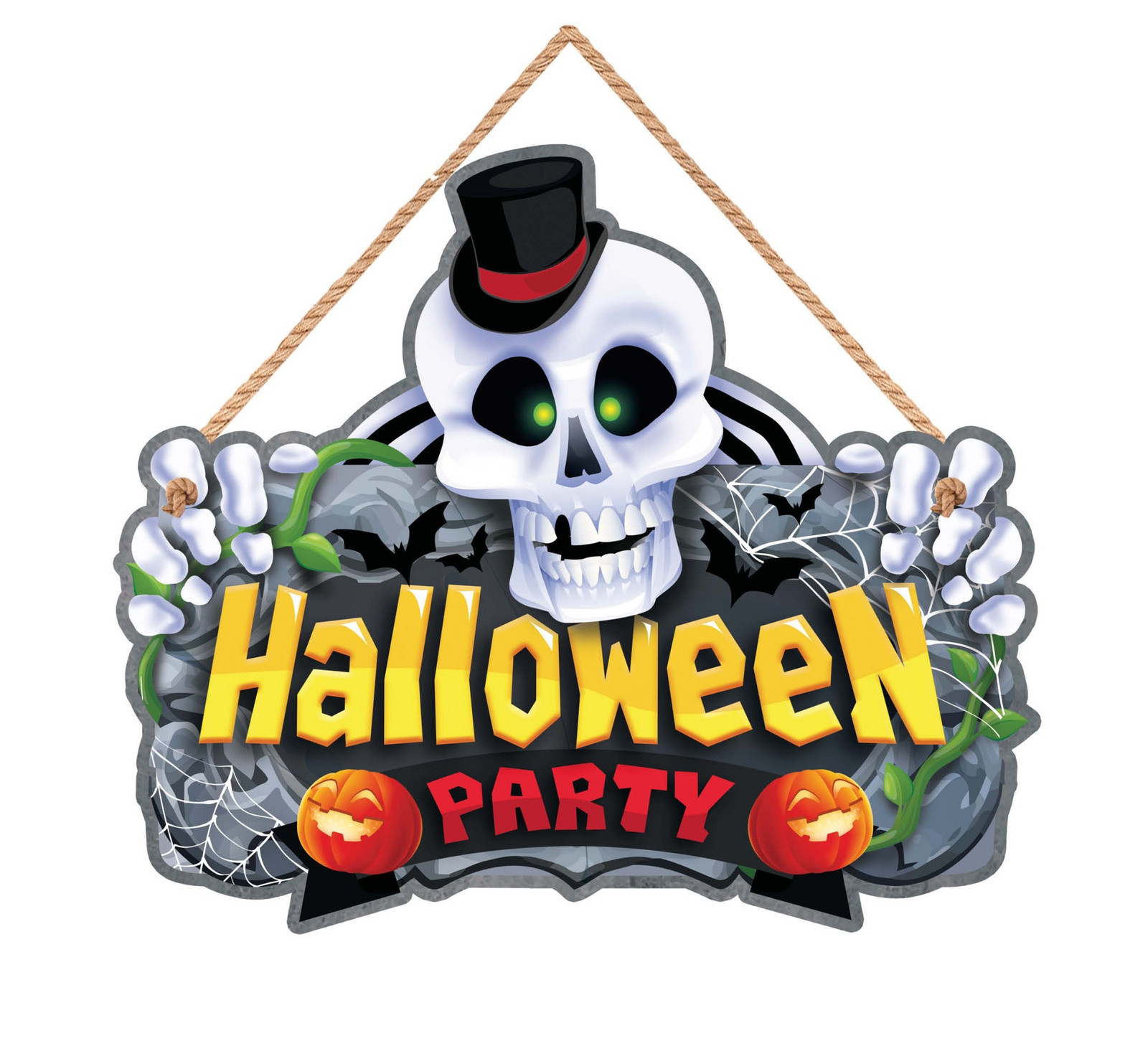 Visiaca dekorácia - Halloween party 35 x 20 cm