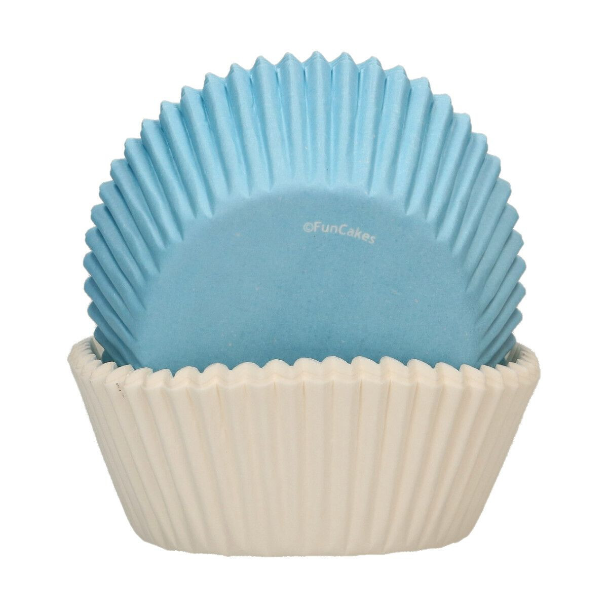 Funcakes Košíčky na pečenie mix - Biela/Modrá 48 ks