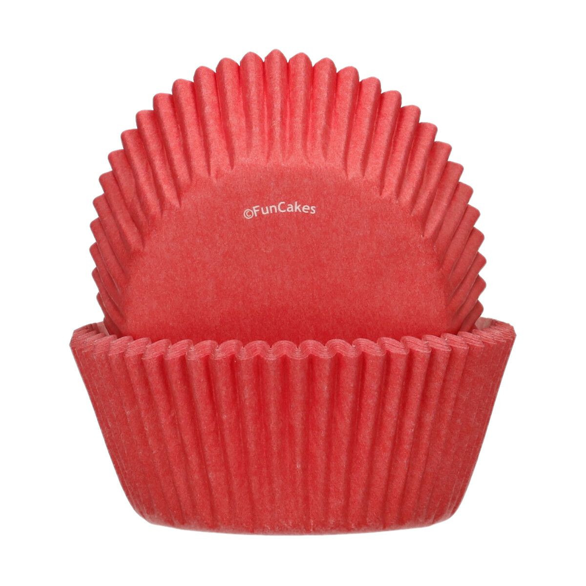 Funcakes Košíčky na pečenie - Červené 48 ks