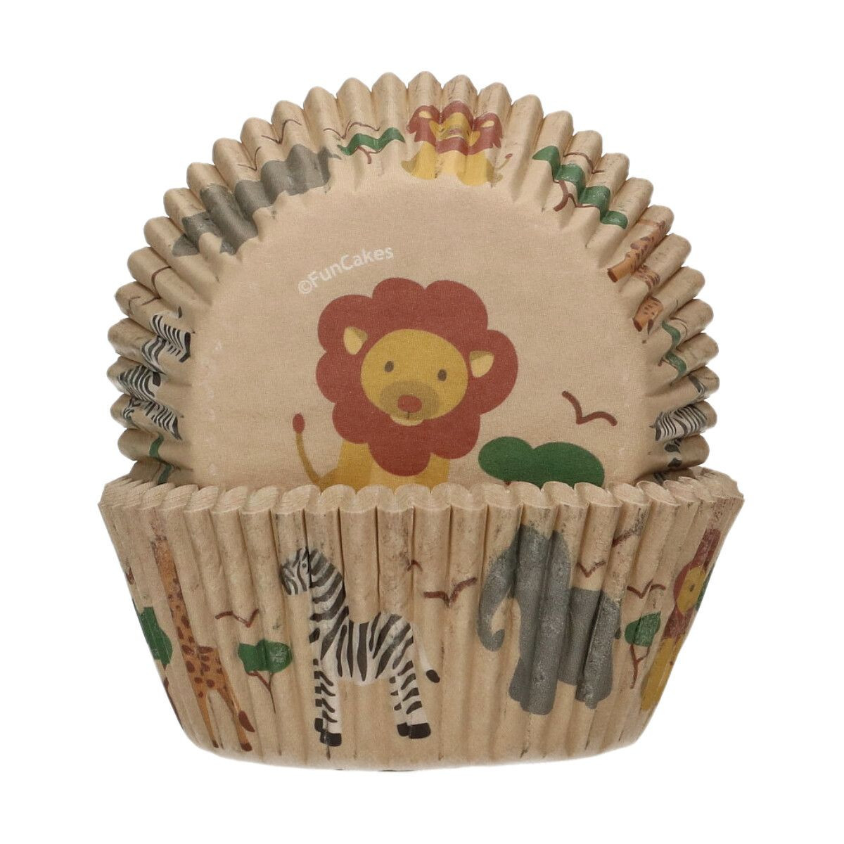 Funcakes Košíčky na pečenie - Safari zvieratká 48 ks