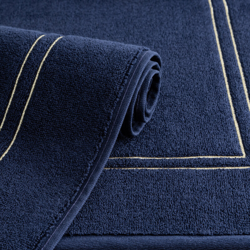 ArtFir Kúpeľňový koberček OLIVIA | tmavomodrá 50 x 70 cm