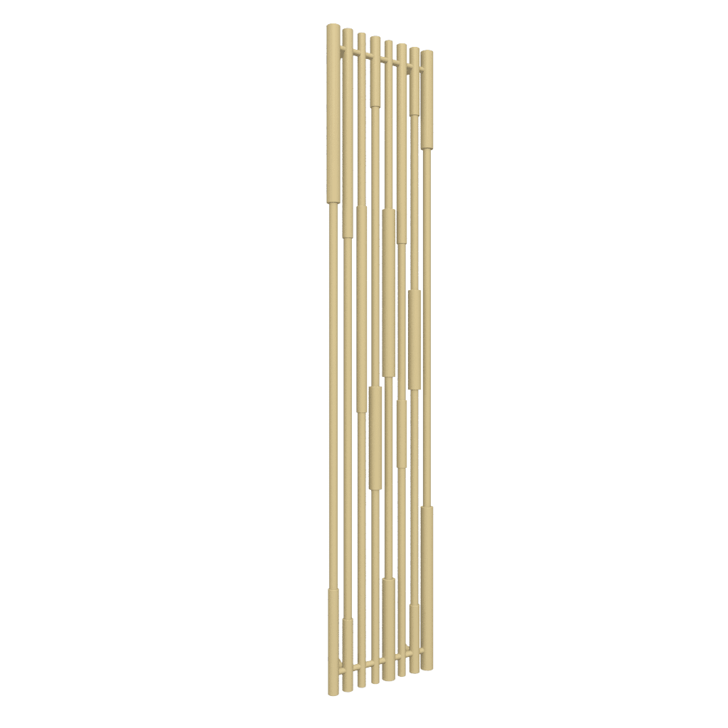 Terma24 Cane 1900x390 elektrický radiátor Brass E1