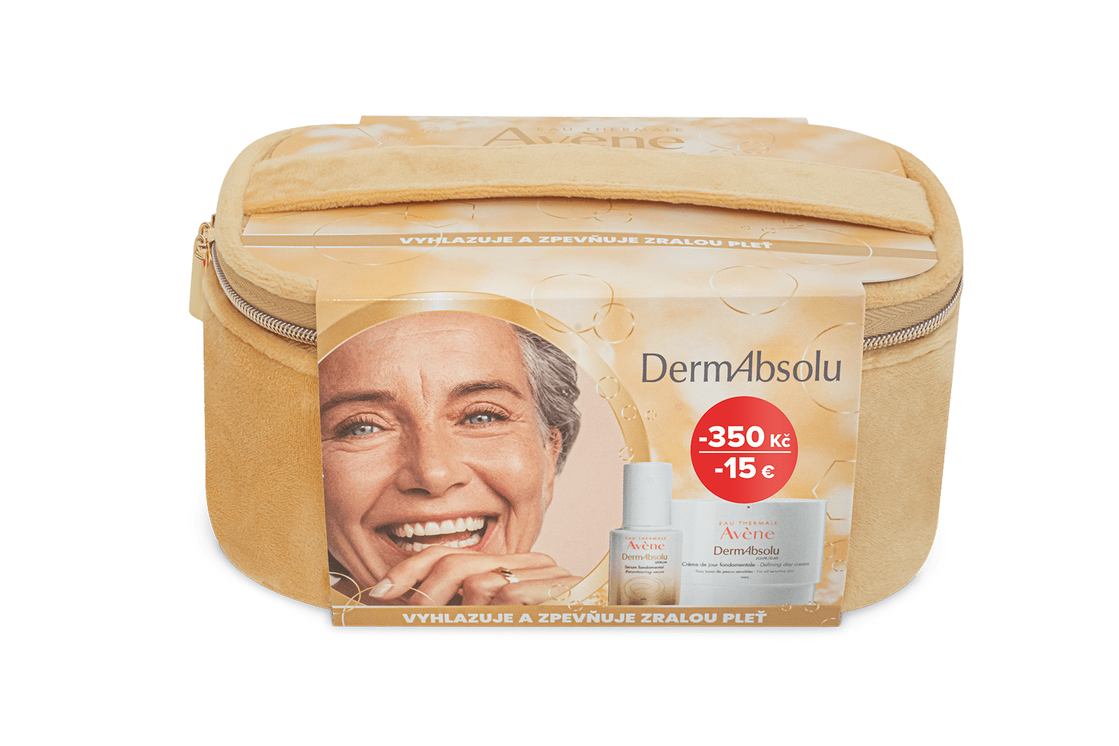 AVENE DermaAbsolu denný krém 40ml + sérum 30ml Vianočný balíček 2024