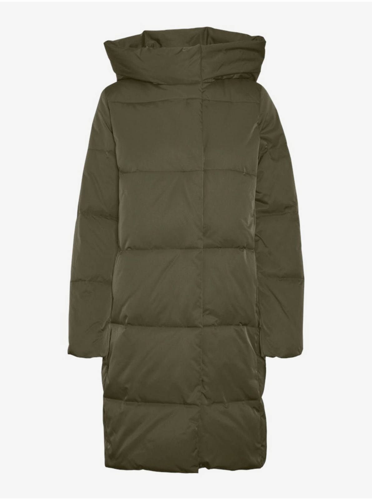 Khaki dámsky prešívaný kabát Vero Moda Stella