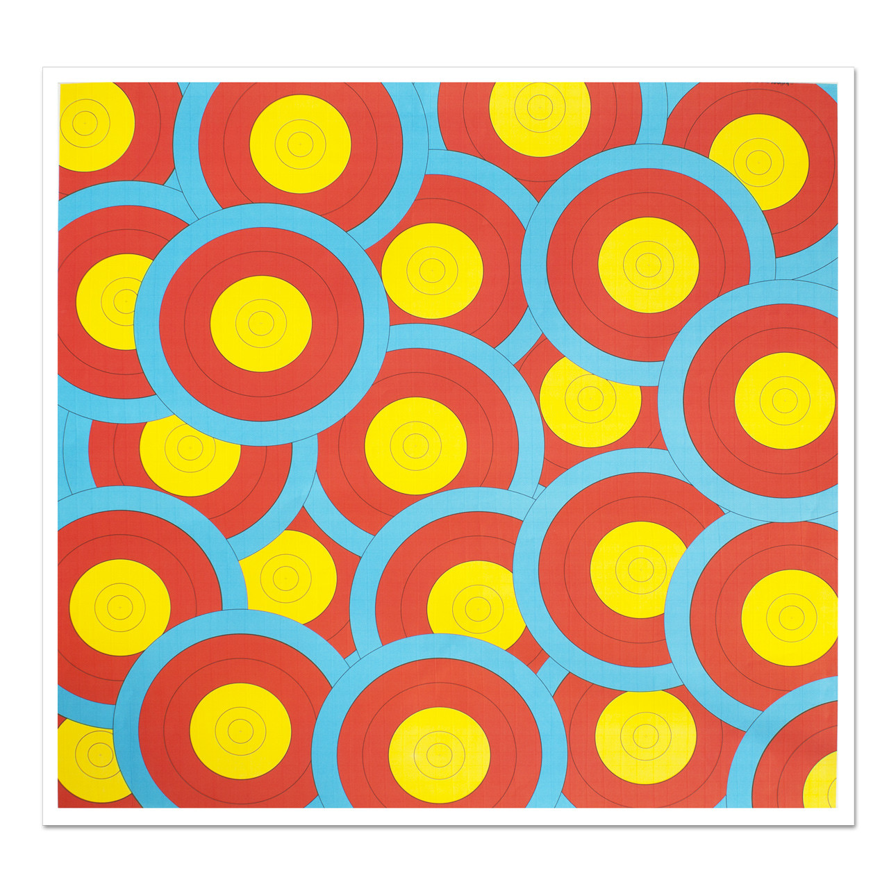 Terč Yate 63x63 cm 10 ks - farebný