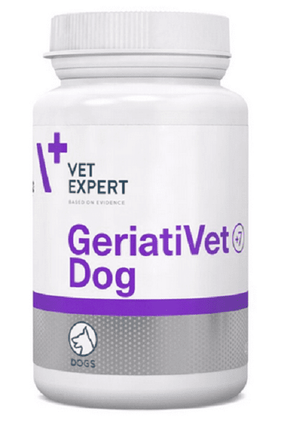 VetExpert GeriatiVet Dog odporúča sa psom vo vyššom veku na podporu správneho metabolizmu 45tbl