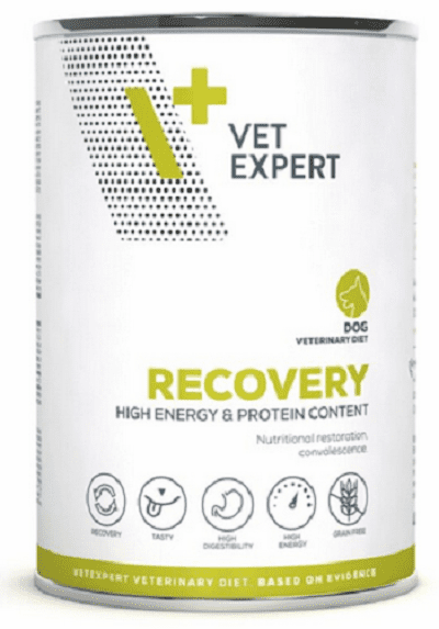 VetExpert VD dog 4T Recovery diétne krmivo v konzerve pre psy na podporu rekonvalescencie 400g