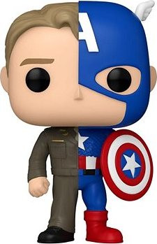 Funko POP! Marvel – Captain A/Steve R (Split)