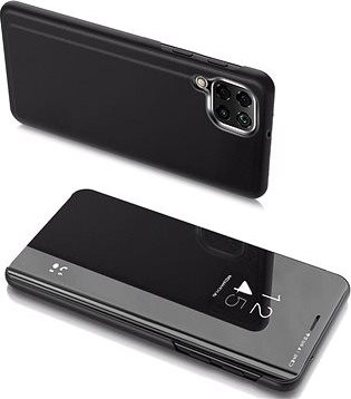 Clear View knižkové puzdro na Samsung Galaxy A22 5G, čierne