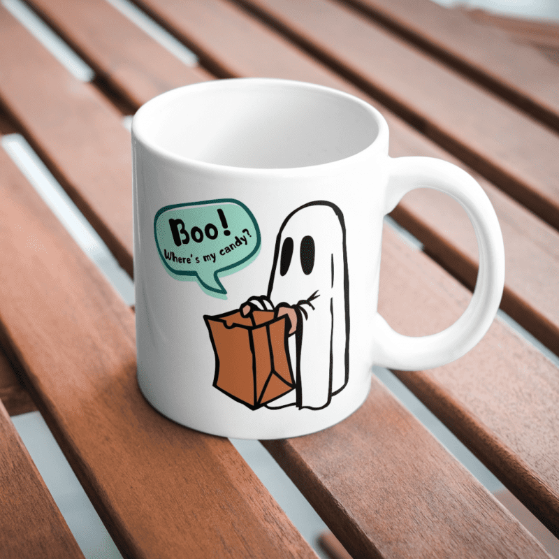 KH10-7 DR Hrnček - Ghost with Candy, 330ml