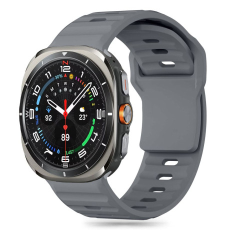 Tech-Protect Silicone Line remienok na Samsung Galaxy Watch Ultra 47mm, crayon grey