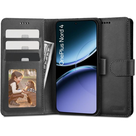 Tech-Protect Wallet knižkové puzdro na OnePlus Nord 4, čierne