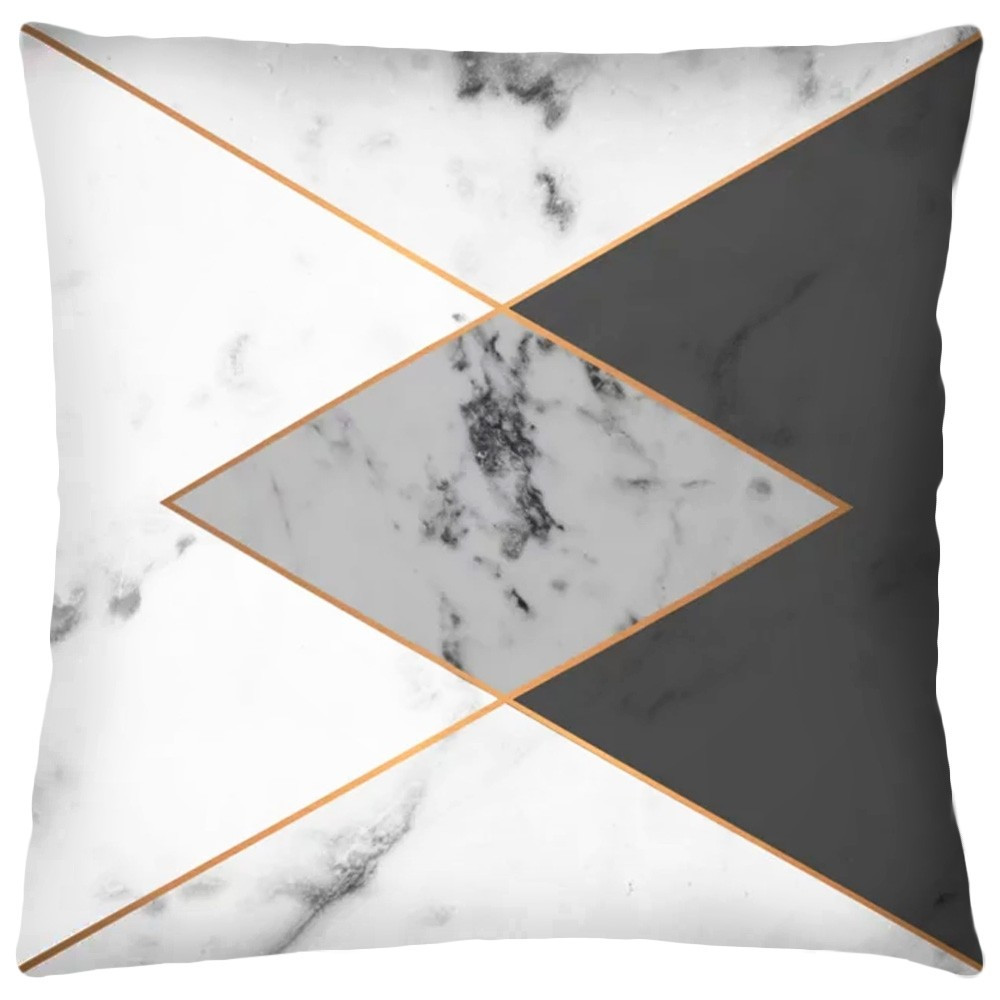 Povlak na polštář BLEND 3D13 45x45 cm mramorový