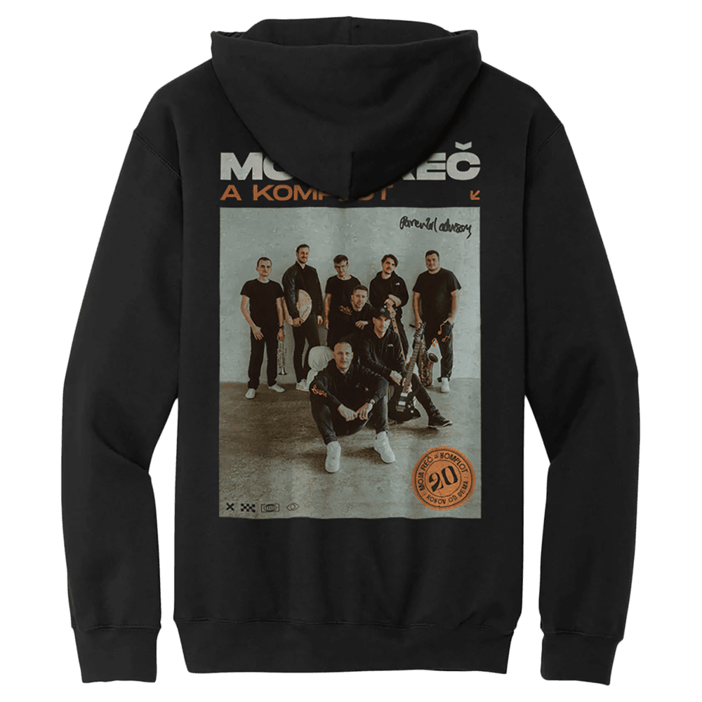 Moja Reč mikina 20 rokov od dema - bez rukávov Čierna S