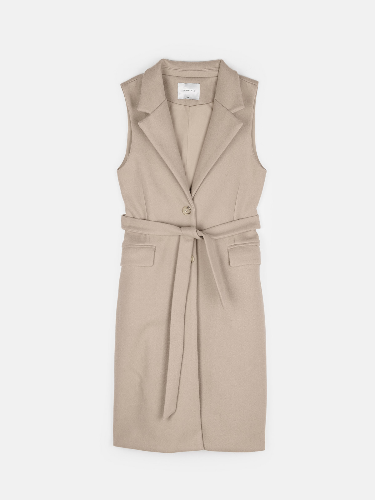 GATE Dlhá vesta s opaskom