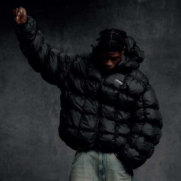 Zimná bunda Karl Kani Sport Patch Square Quilted Puffer Jacket Black - S