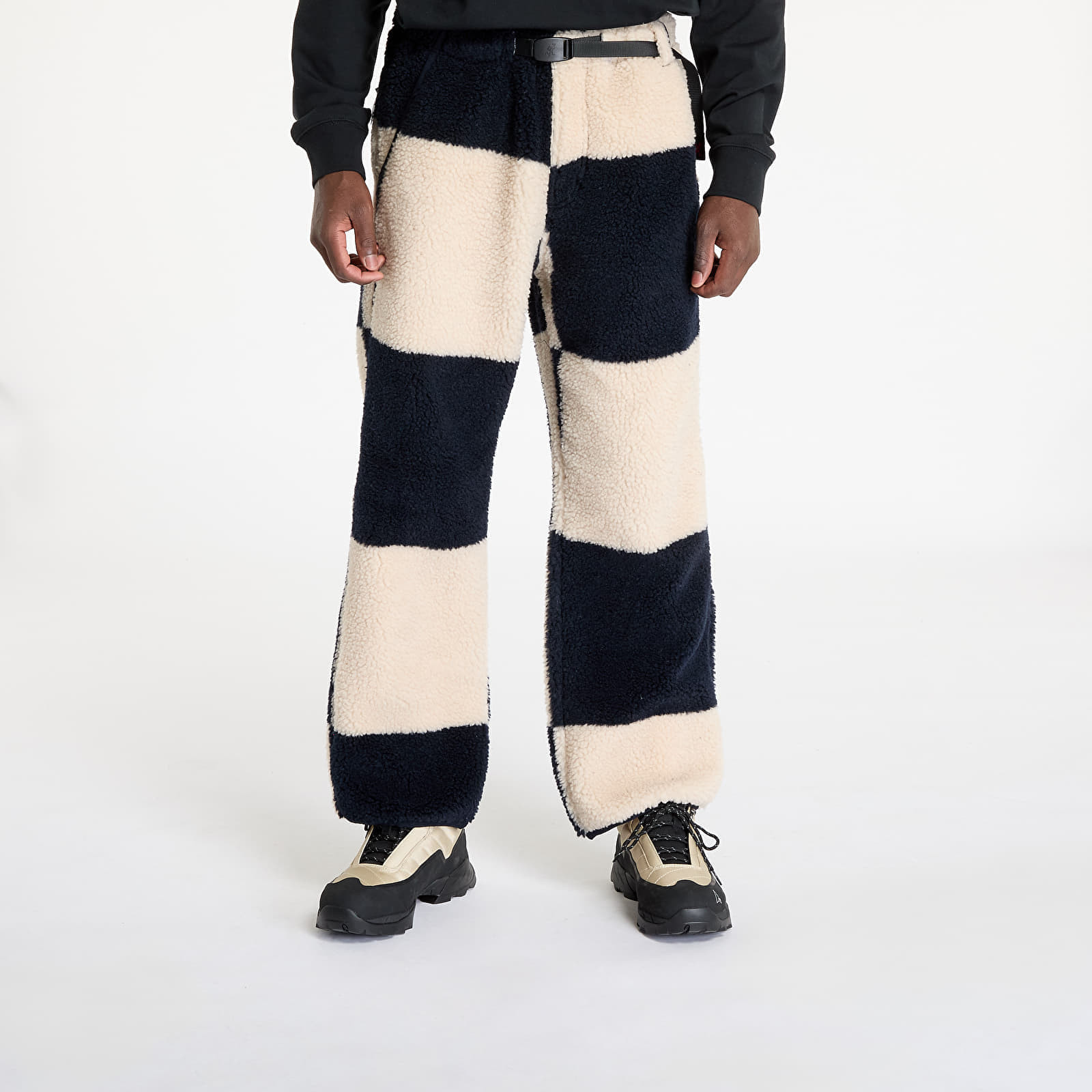 Kalhoty Gramicci Checkered Sherpa Pant Natural / Navy Check M