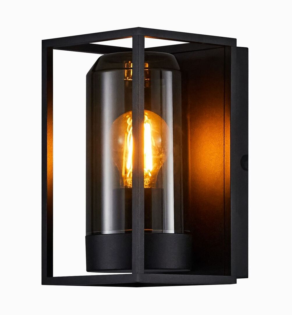 Nordlux Čierne fasádne svietidlo Griffin pre žiarovku E27 2218131047