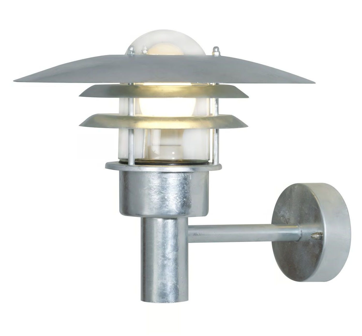 Nordlux Pozinkované fasádne svietidlo Lønstrup 32 pre žiarovku E27 71411031