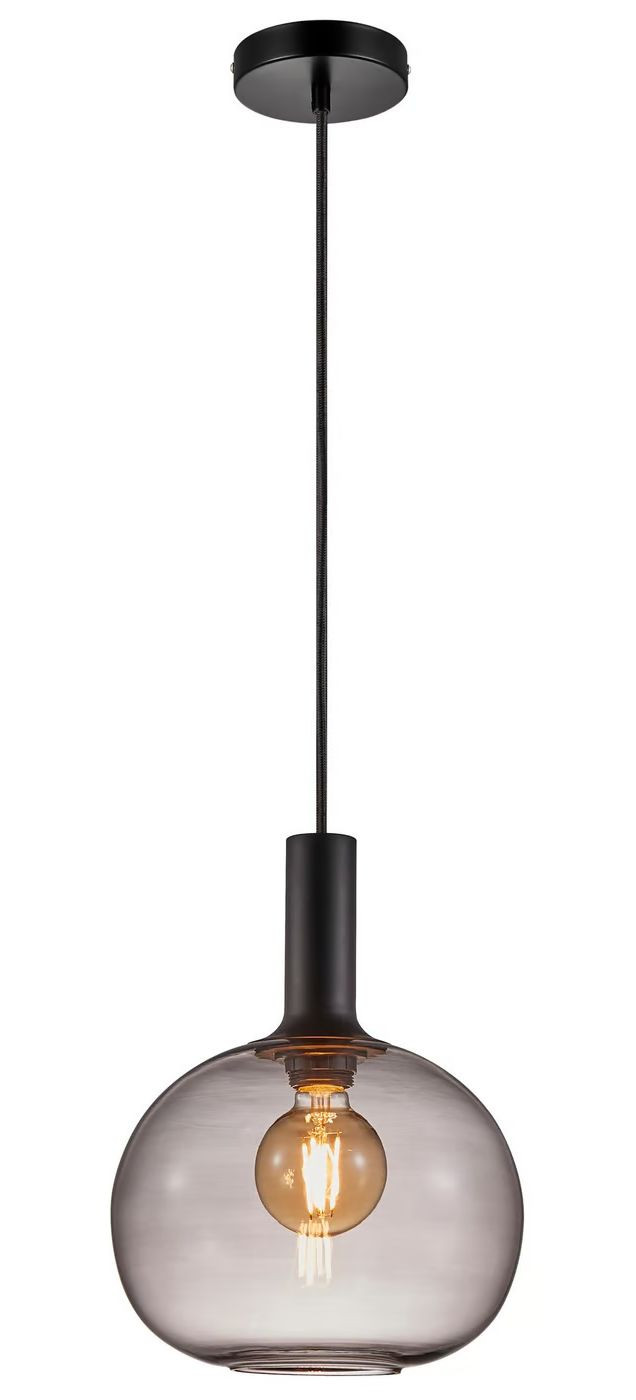 Nordlux Závesný luster z dymového skla Alton pre žiarovku E27 ø25cm 47313047