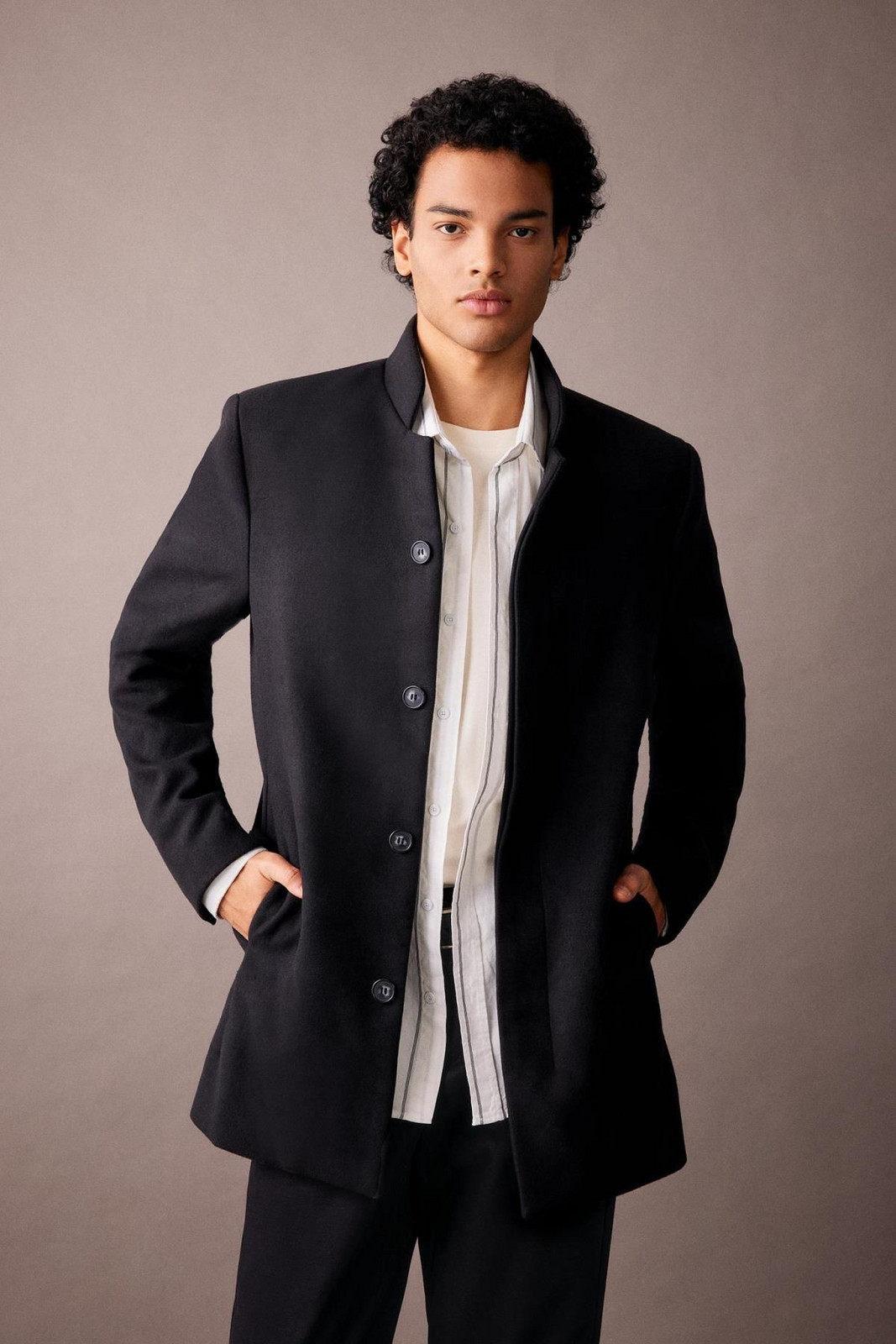 DEFACTO Slim Fit High Neck Lined Cachet Parka