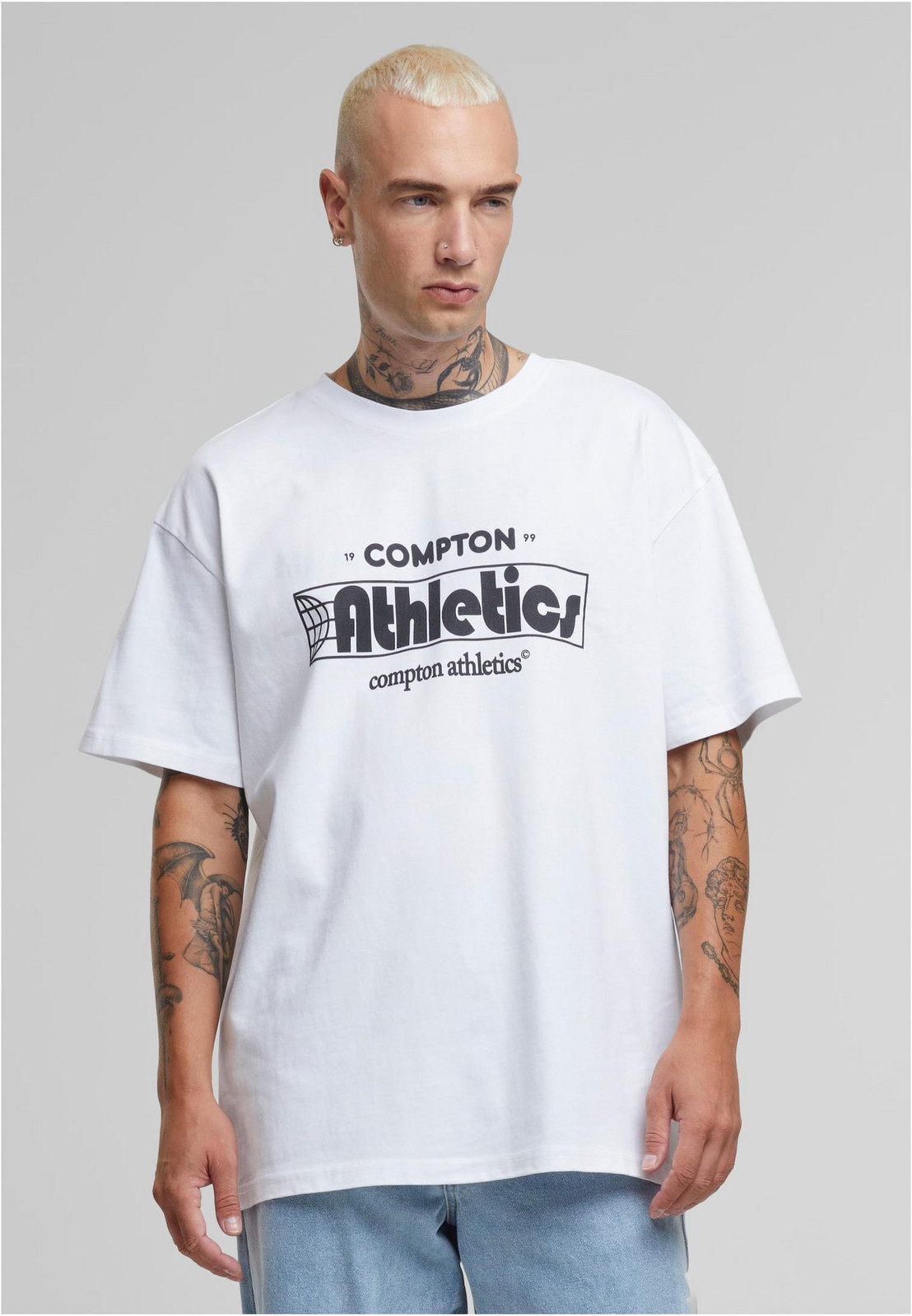 Men's T-shirt Compton Athletic Club Oversize white