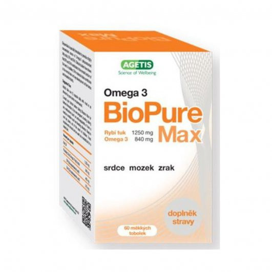 BIOPURE Max Omega 3, 60 mäkkých kapsúl