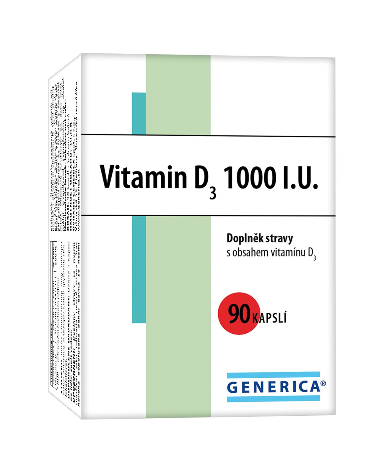 GENERICA Vitamin D3 1000 I.U. 90 kapsúl
