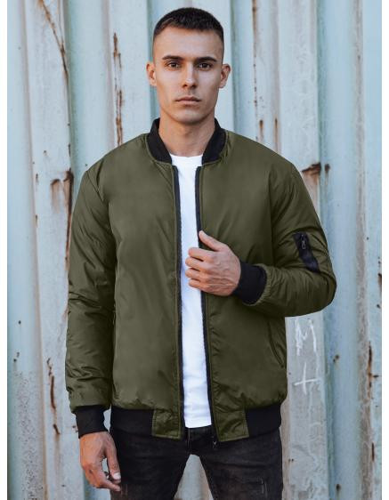 Pánska bunda bomber zelená
