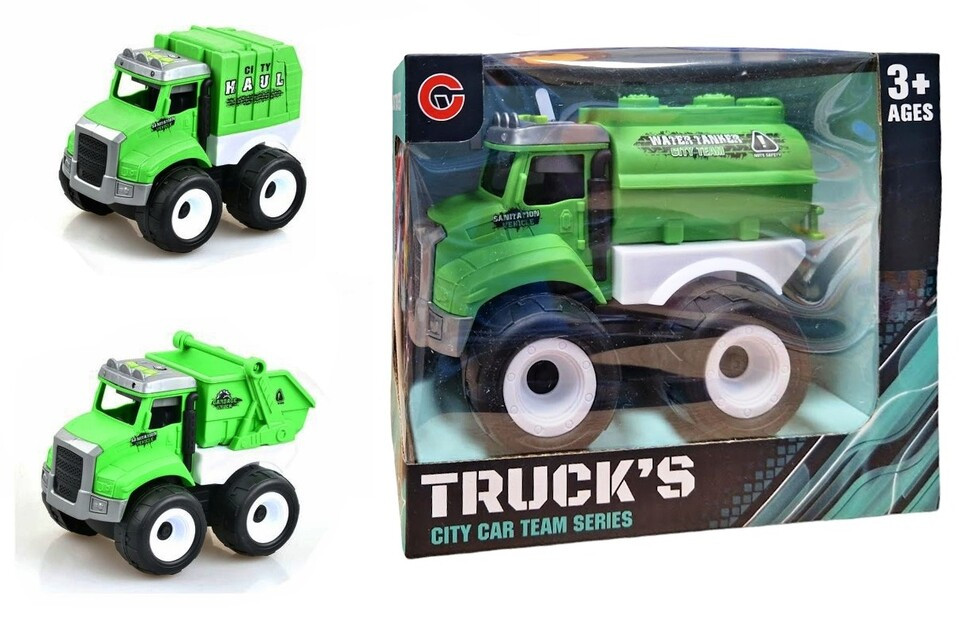 Auto upratovacie s efektmi 16,5cm - smetiarske auto
