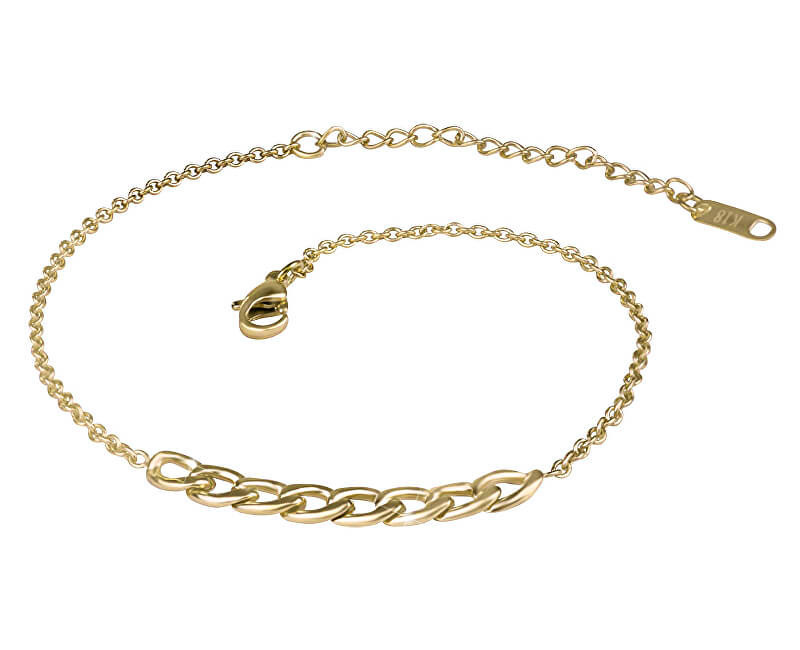 Troli Pozlátený náramok z ocele na nohu