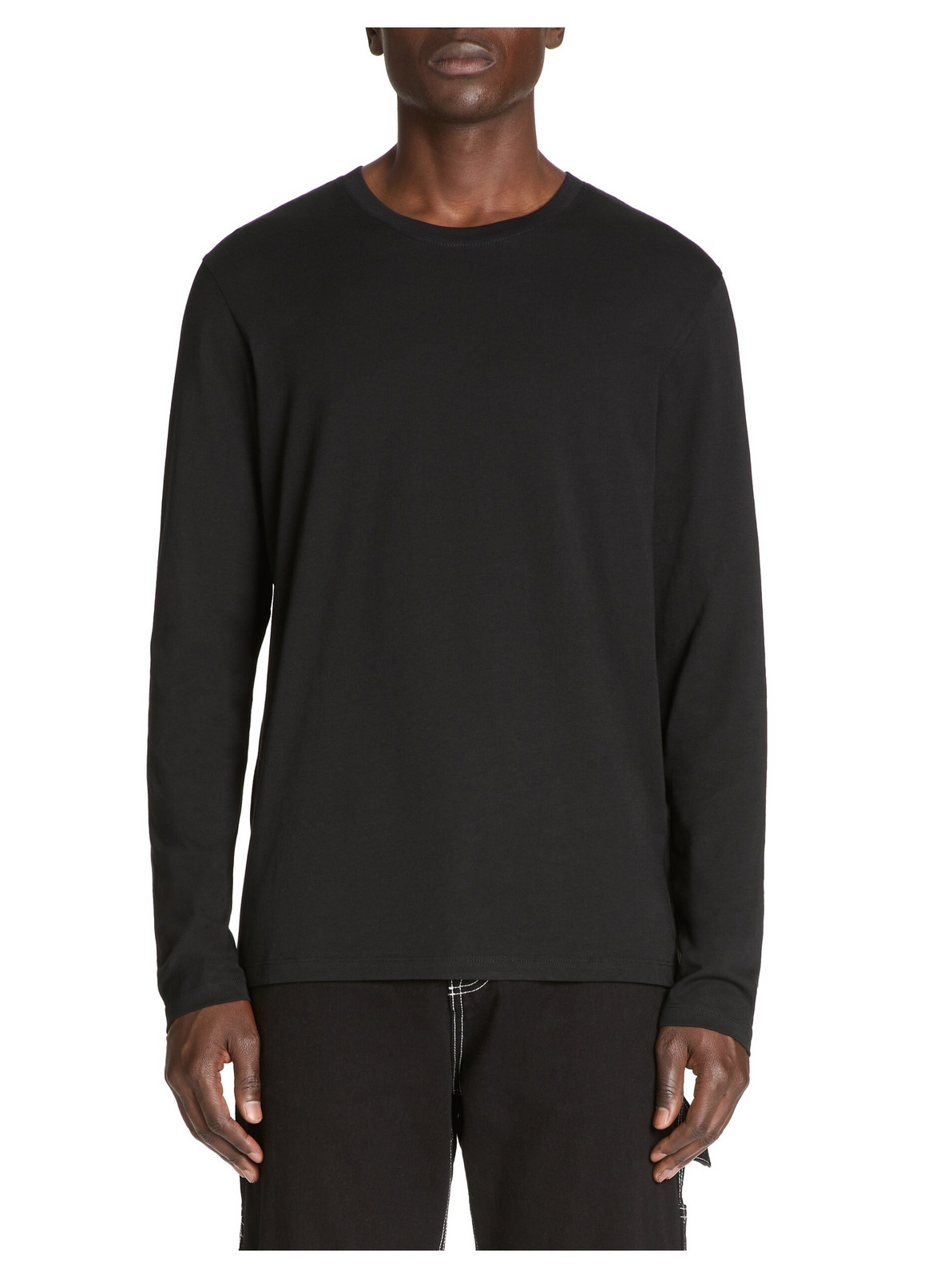 Čierne pánske tričko s dlhým rukávom Celio Geuniml