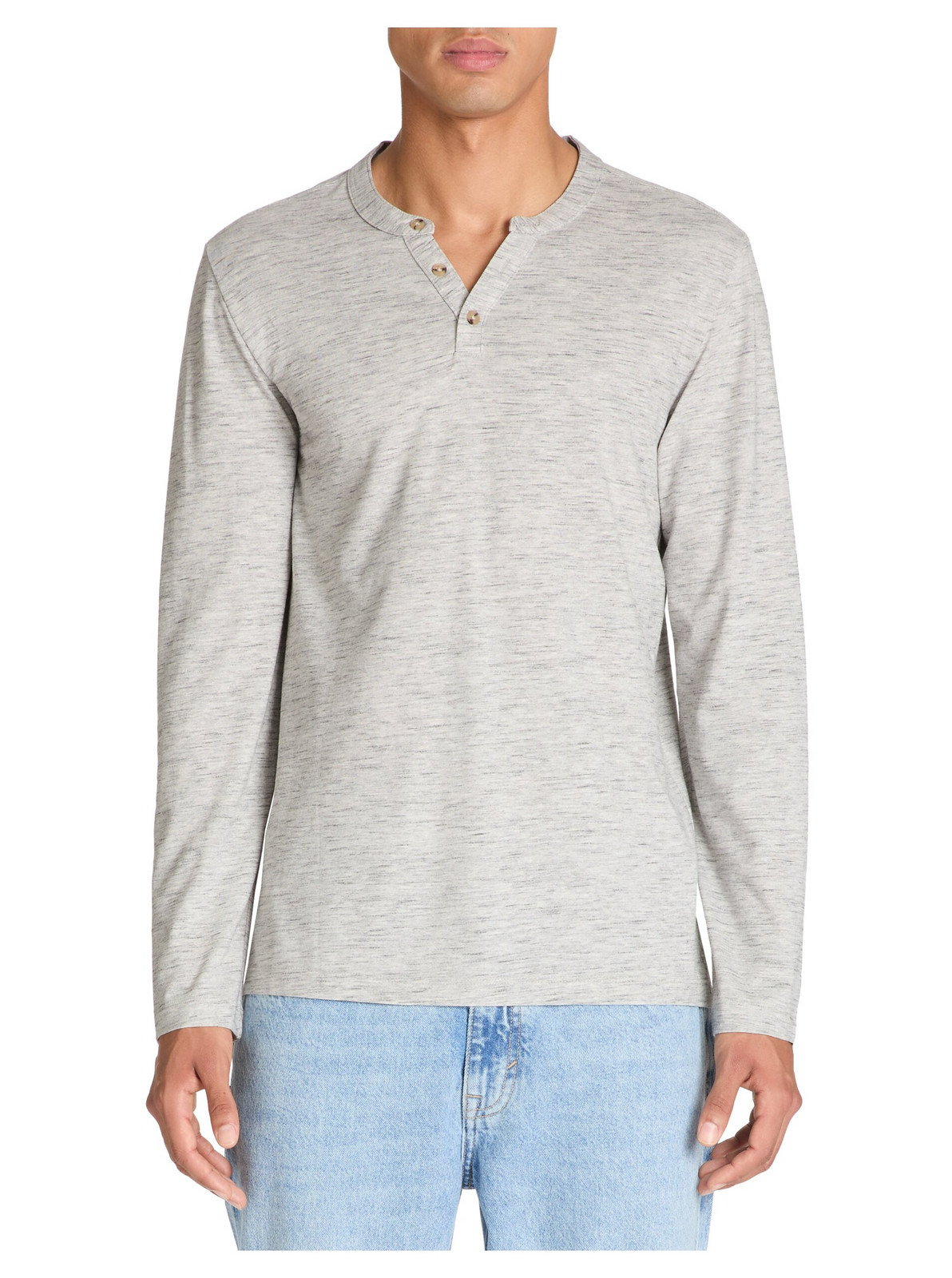 Šedé pánske tričko s dlhým rukávom Celio Bibow2