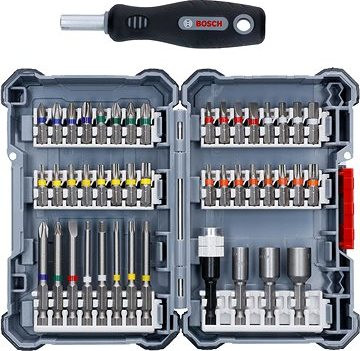 BOSCH 45-dielna prispôsobiteľná sada skrutkovacích bitov – výstavná verzia 2.607.017.693693