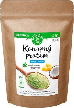 Zelená země Konopný protein 1kg - kokos s ananasem