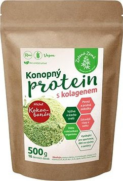 Zelená Zem Konopný proteín s kolagénom 500 g