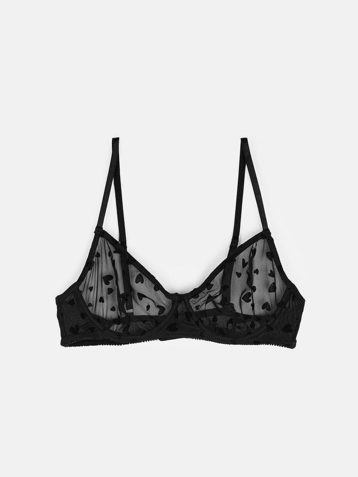 GATE Čipkovaná podprsenka so srdiečkami