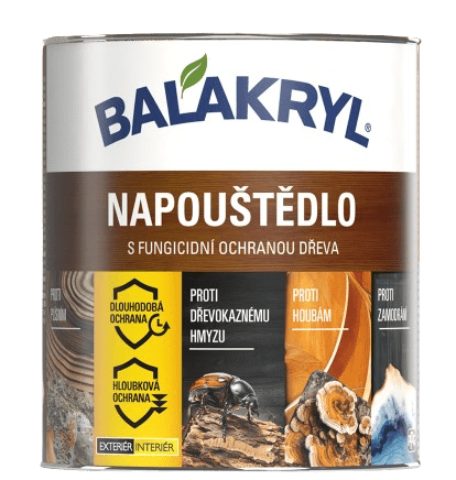 BALAKRYL - Napúšťadlo na drevo s fungicídnou ochranou bezfarebná, 2 L