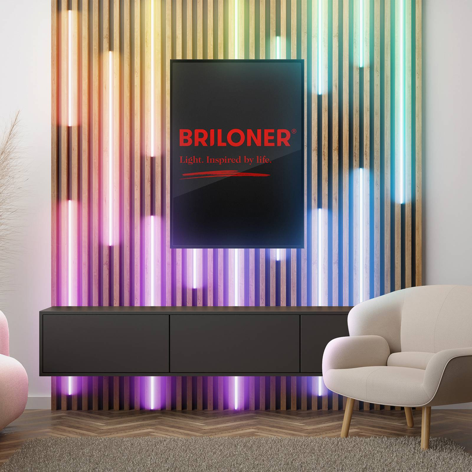 LED pásik Pimp your panel, predlžovací set, RGBW, dĺžka 2,6 m