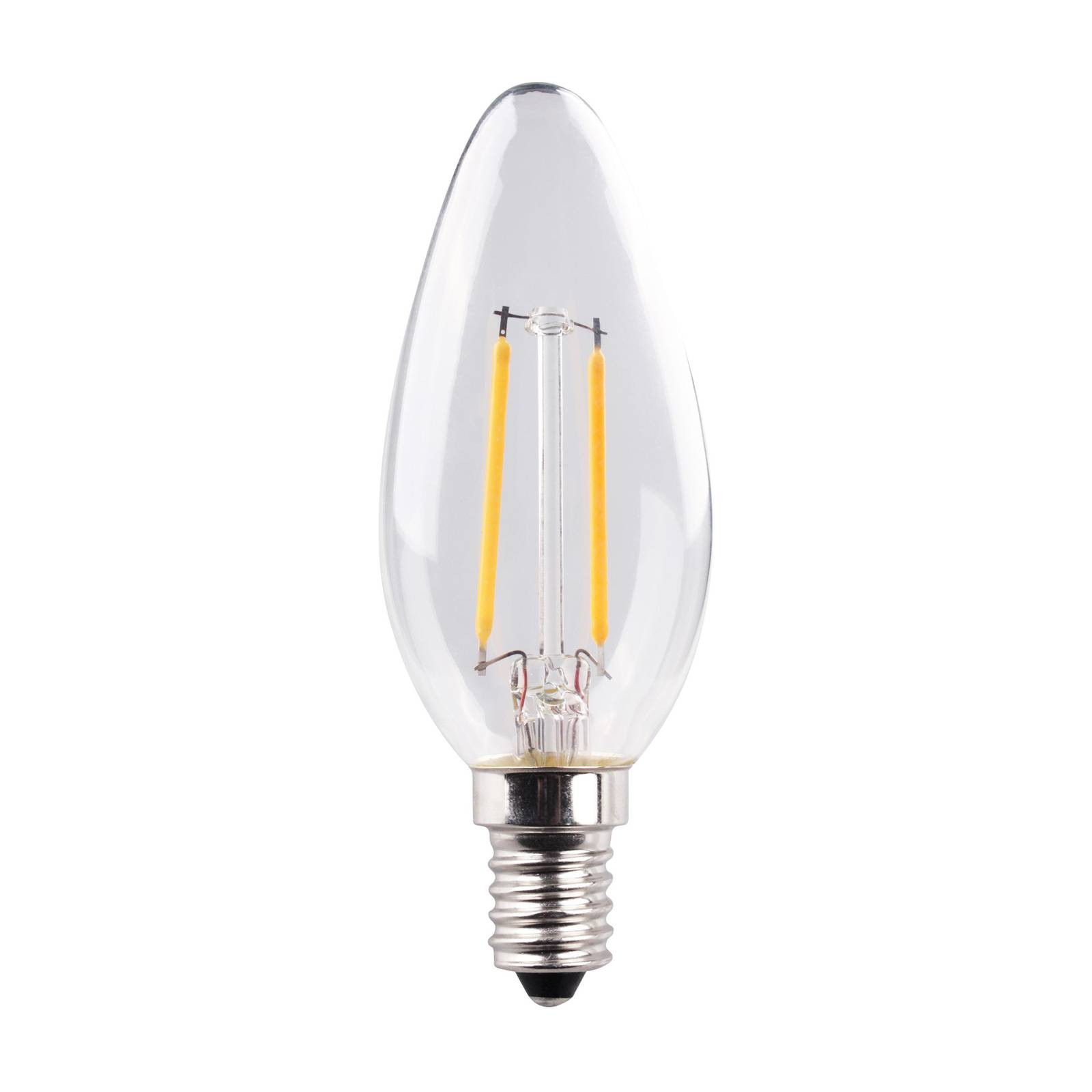 Müller Licht LED sviečka E14 2,2 W žiarovka 2 700 K číra 2 ks