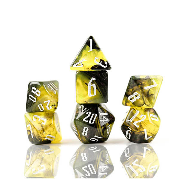 Sirius Dice Súprava kociek Sirius Dice Polyhedral - Poison Nebula - 7 ks