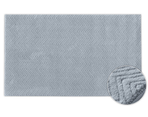 Koberec Relax 80x150 cm, strieborný%