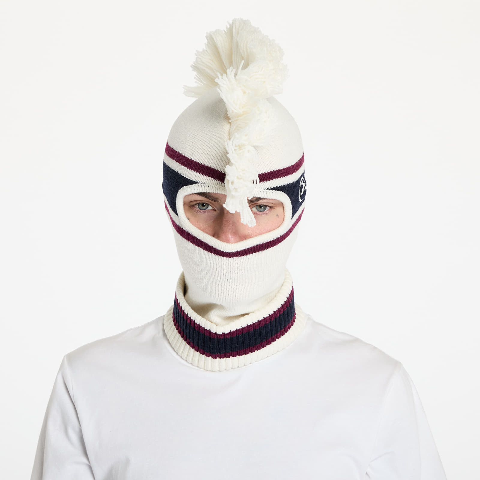 Ambush Fringe Knit Balaclava Tofu/ Tofu Universal