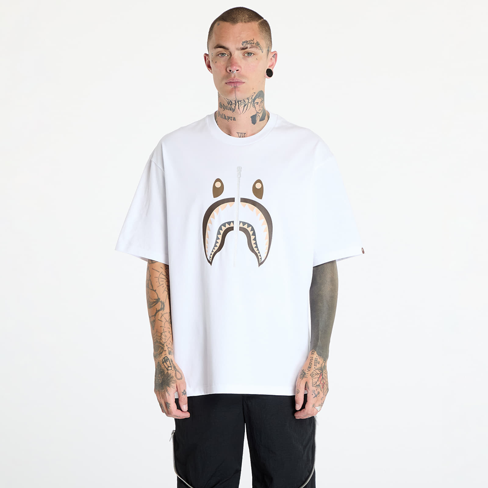 Tričko A BATHING APE Shark Tee White L