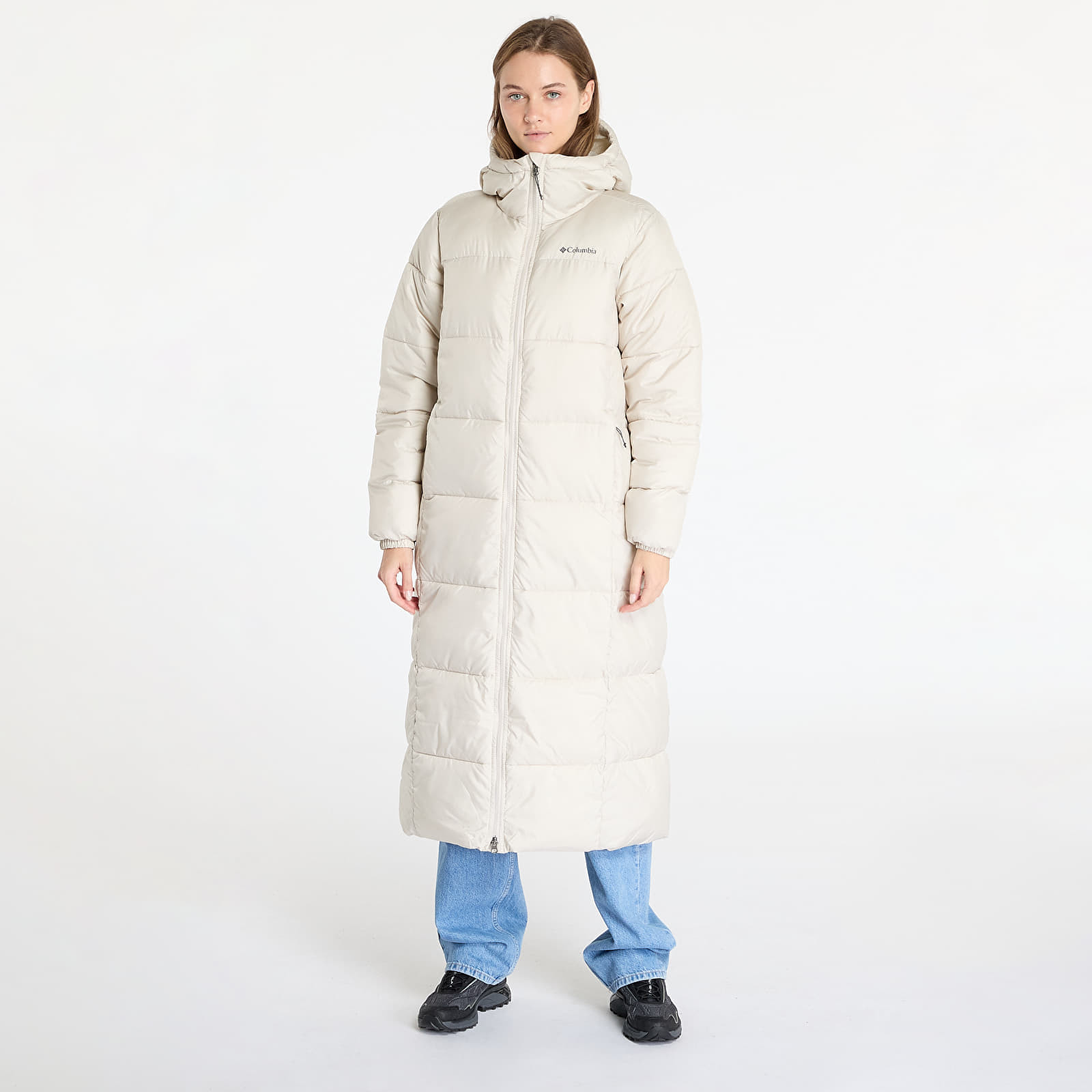 Bunda Columbia Puffect™ II Long Jacket Dark Stone XS