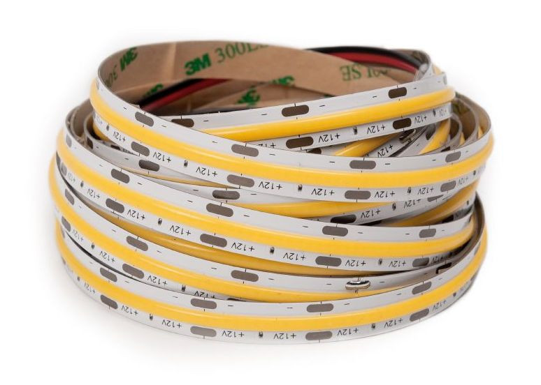 LED Solution COB LED pásik 15W/m 24V bez krytia IP20 Farba svetla: Teplá biela 191368
